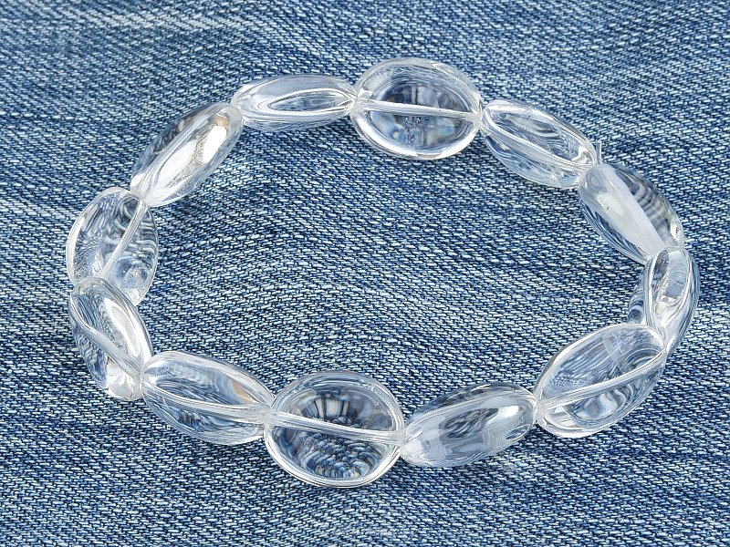 Bracelet extra clear oval crystal