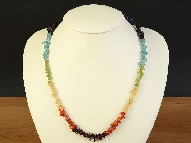 Necklace 45cm 7 colors chakra stones