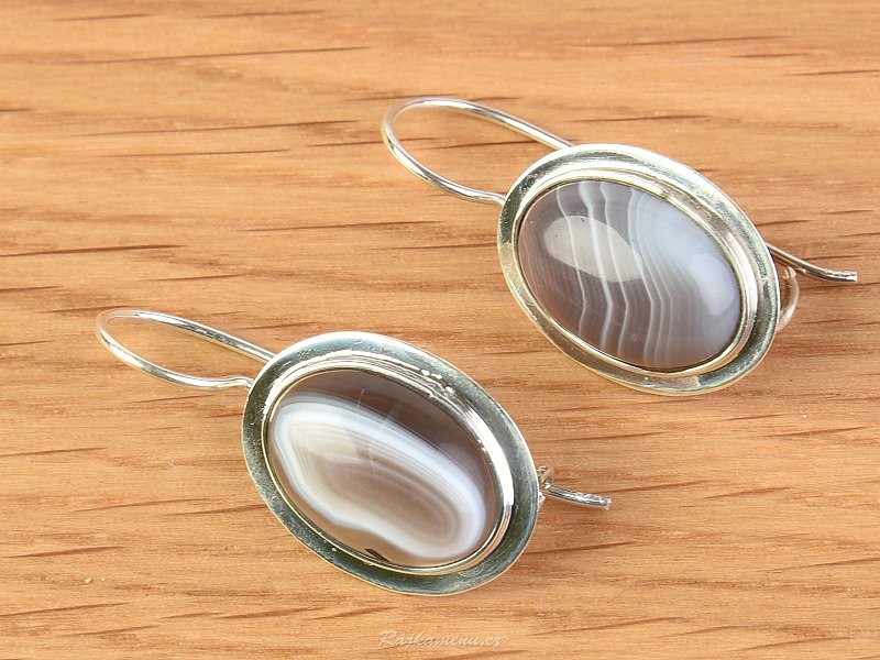 Agate earrings in silver Ag 925/1000 3.5g