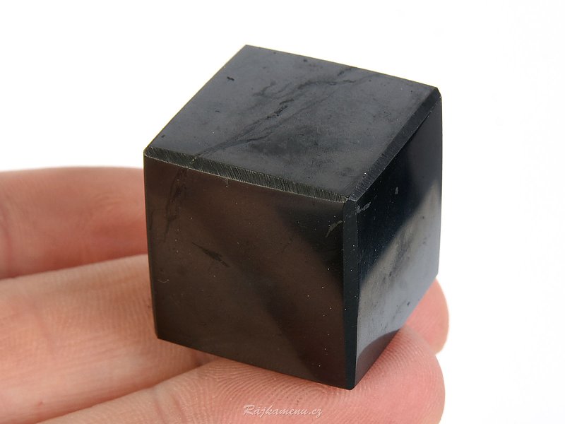 Cube polished shungit 20mm (Russia)