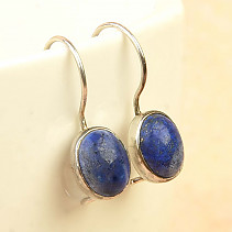Earrings oval sodalite Ag 925/1000
