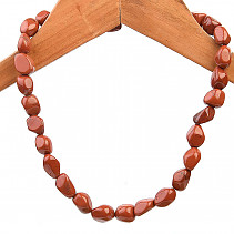 Hladký náhrdelník jaspis červený 50cm