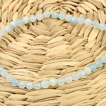 Aquamarine cut bracelet 4mm
