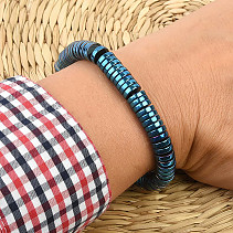 Blue hematite bracelet