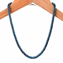 Hematit modrý náhrdelník 50cm (bižuterní zapínání)
