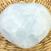 Hladké srdce kalcit modrý (245g)