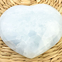 Hladké srdce kalcit modrý (220g)