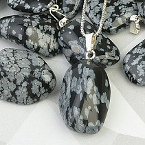 Flaky obsidian pendant (Ag 925/1000)