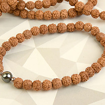 Rudraksha bracelet + hematite bead