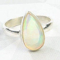 Precious opal ring Ethiopia Ag 925/1000 2,5g size 51