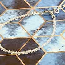 Moonstone bracelet (Ag 925/1000) faceted beads