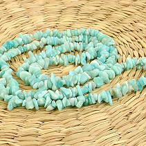 Amazonite long drum necklace