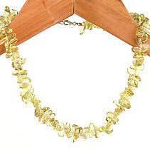 Brazilianit - lemonquartz náhrdelník oblázky Ag 925/1000