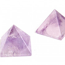 Light amethyst pyramid 30mm