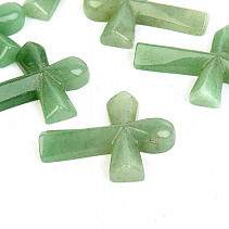 Green aventurine cross approx. 4 cm