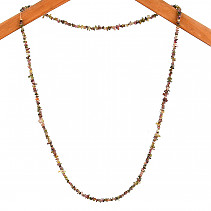 Turmalín náhrdelník tromly mix barev 90cm
