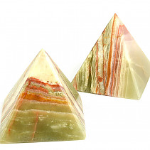 Pyramid of aragonite stone approx. 75mm