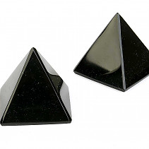 Pyramid of black obsidian 4cm