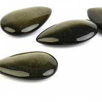 Drop shaped golden obsidian