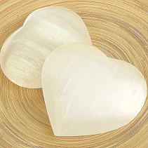 Selenite heart 10cm x 10cm