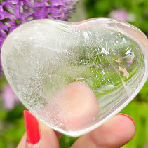 Delicate transparent crystal heart 5.8 cm