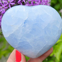 Kalcit modrý srdce 317 gramů