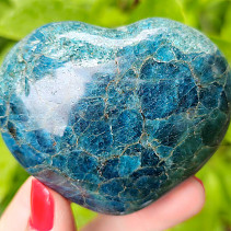Smooth apatite heart 284 grams