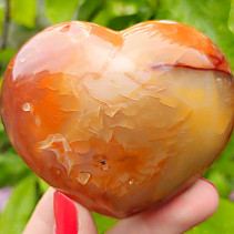 Carnelian orange-red heart