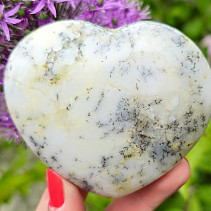 Srdce opálové s dendrity 268 gramů