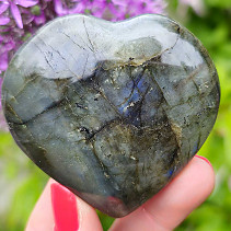 Beautiful labradorite heart 6.6cm 113g