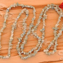 Aquamarine necklace 90 cm