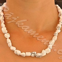 Magnesite stones necklace