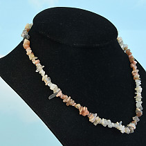 Moonstone necklace of irregular