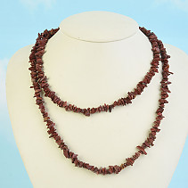 Necklace made of jasper long irregular