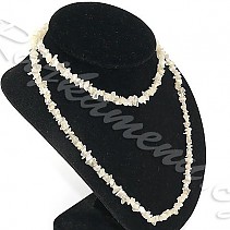 Moonstone necklace of irregular long