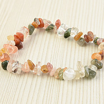 Bracelet mixture of chopped stone forms