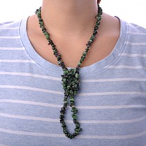 90 cm necklace ruby ​​in zoisite