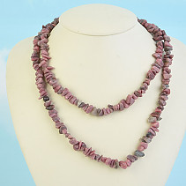 90 cm necklace rhodonite