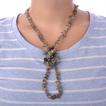 90 cm necklace labradorite