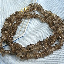Smoky quartz necklace 60 cm fine pieces