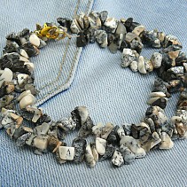 45 cm opal necklace dendritic chopped pieces