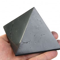 Šungit pyramida leštěná 8cm (Rusko)