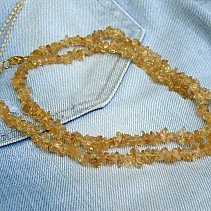 Longer necklace of citrine 60 cm