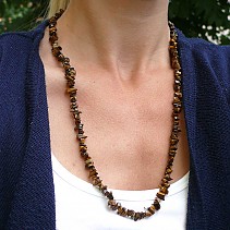 60 cm necklace tiger eye chopped pieces