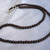 45 cm necklace beads 4 mm grenade almadin