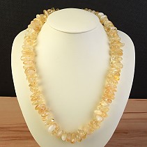 Necklace 52 cm tumbled gemstones citrine