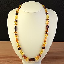 Amber necklace 54 cm extra mix colors JANT838