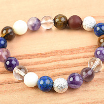 Bracelet beads of stones 10mm with beads
