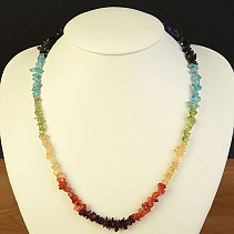 Necklace 45cm 7 colors chakra stones