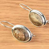 Earrings jasper image Ag 925/1000 4,9g